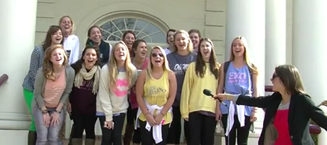 Chi Omega comes out to cheer a National Signing Day to remember.