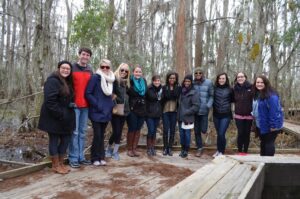 Jour 575 students in the Jean-Lafitte National Historic Park and Preserve. Photo by Cynthia Joyce