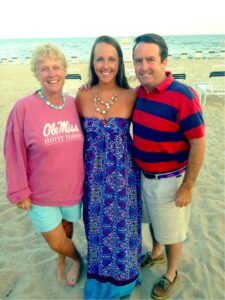 HottyToddy.com staff reporter Margaretta Carter and her parents in their hometown of Old Lyme, Connecticut.