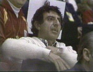 Photo of Jamie Farr from MASH at the USA USSR game. He was able to get one ticket, but it was in the middle of the Soviet administrators section.