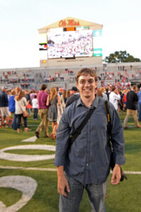 Phillip Waller on the field at Vaught- Hemingway stadium on Oct. 4, 2014 on the campus of the University of Mississippi. (Phillip Waller | The Ole Miss)