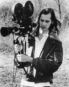 (1972) Filmmaker John Waters on the set of "PINK FLAMINGOS."  From the documentary film "Divine Trash."