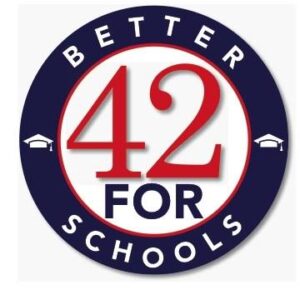Logo courtesy of 42 for Better Schools campaign 