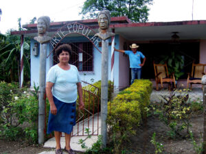  Artist Blanca Rosa Chacon at home, Holguin (photo by Milly West, copyright)