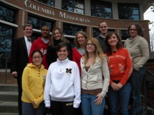 Hudson & some of his students.