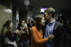 Iris Howorth and Jonathan Holt after they got engaged April 24 at Chalmette High School.
