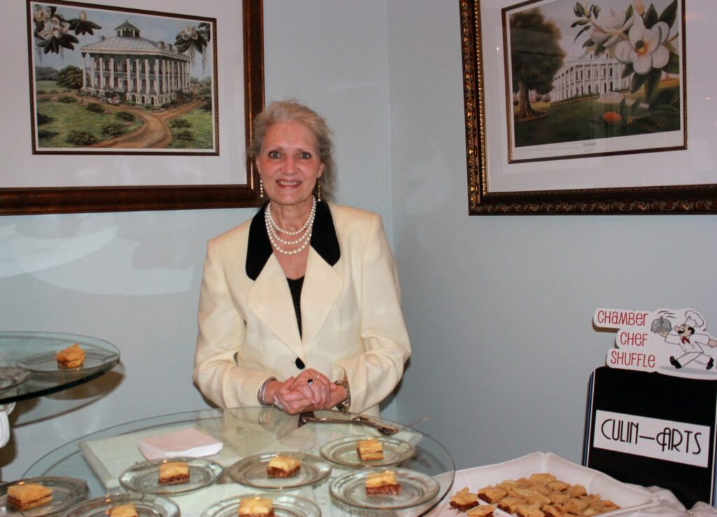 Valeda Carmichael served up her renowed baklavas at the Chef Shuffle.