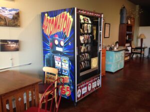 The Artomaton, an idea from YAC's Art Incubator, is a vending machine featuring goodies from local artists. It can be found all over Oxford.