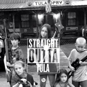 Shane Brown's photo of his family's children with the "Straight Outta Compton" filter. Photo taken August 15, 2015.