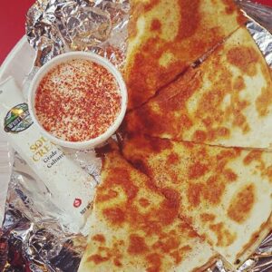 Rib Cage's famous quesadillas