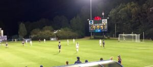 The soccer game had 1500 attendees last night, Friday Oct. 16. 