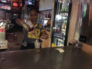 Atearanie Starks, Buffalo Wild Wings bartender.