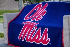 With a Purpose Ole Miss blanket. Picture: With a Purpose Facebook