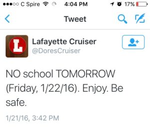 A Tweet from the Lafayette County School District