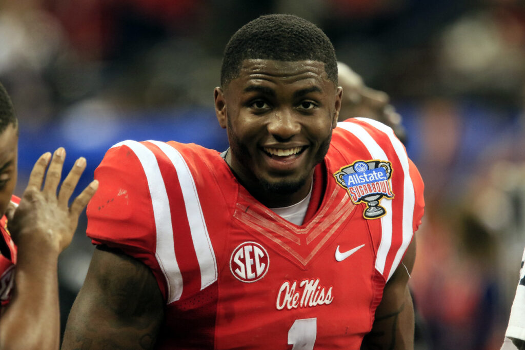 Laquon Treadwell is all smiles at the Sugar Bowl. Photo by John Bowen.