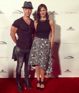 Joey Lawrence and Candice Michele Barley at the Hollywood premiere of the film Saved By Grace.
