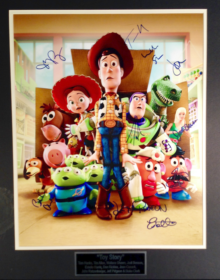 Toy Story Cast autographed - 16X20 animation art