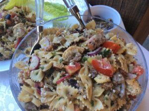 on cooking southern bread salad