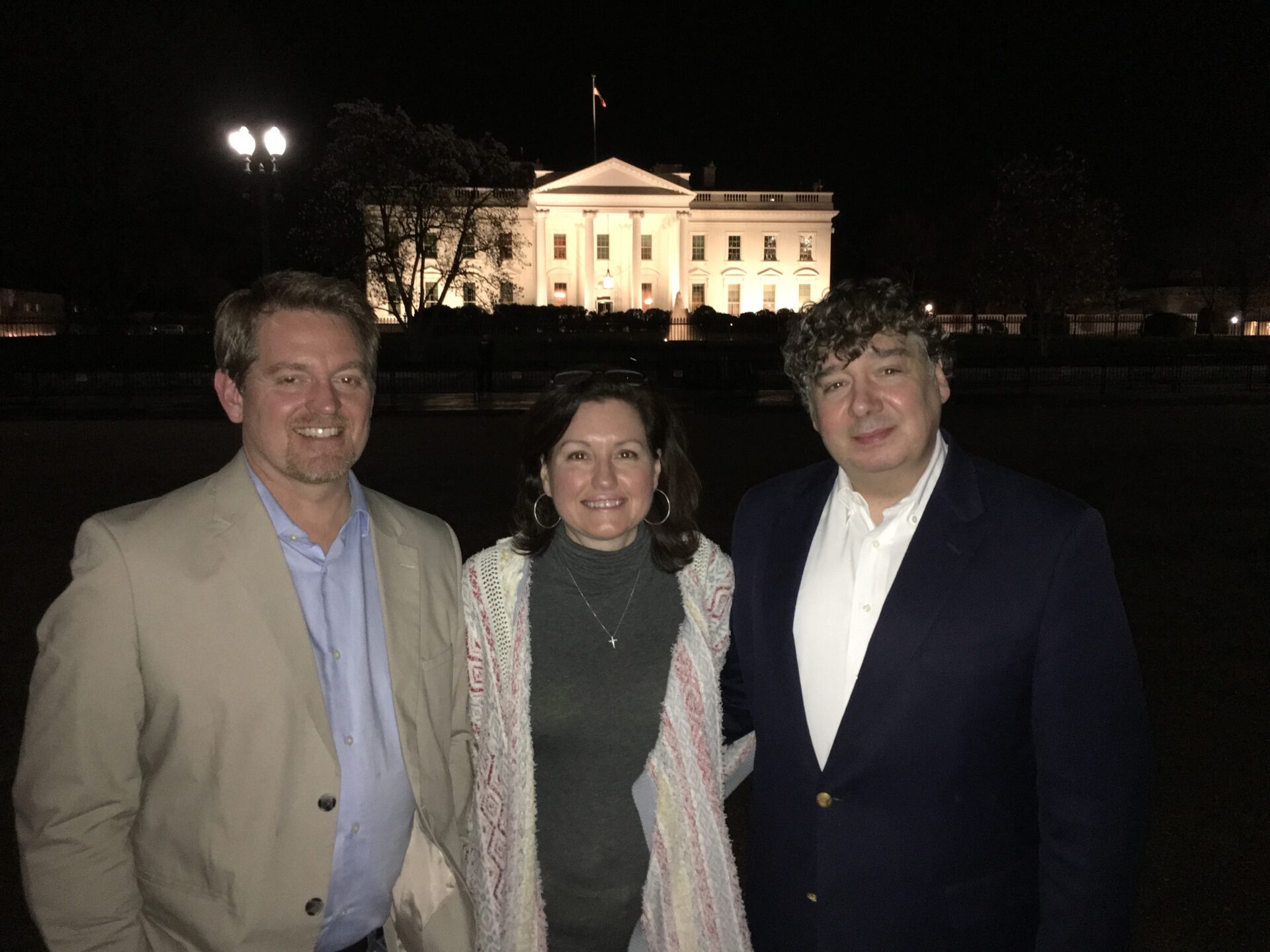 (left to right) Joel McNeese, Stephanie Patton and Jim Prince visited the White House in Washington D.C. 