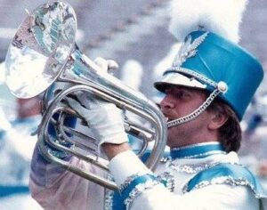 DeJournett marching with Phantom Regiment in 1988.