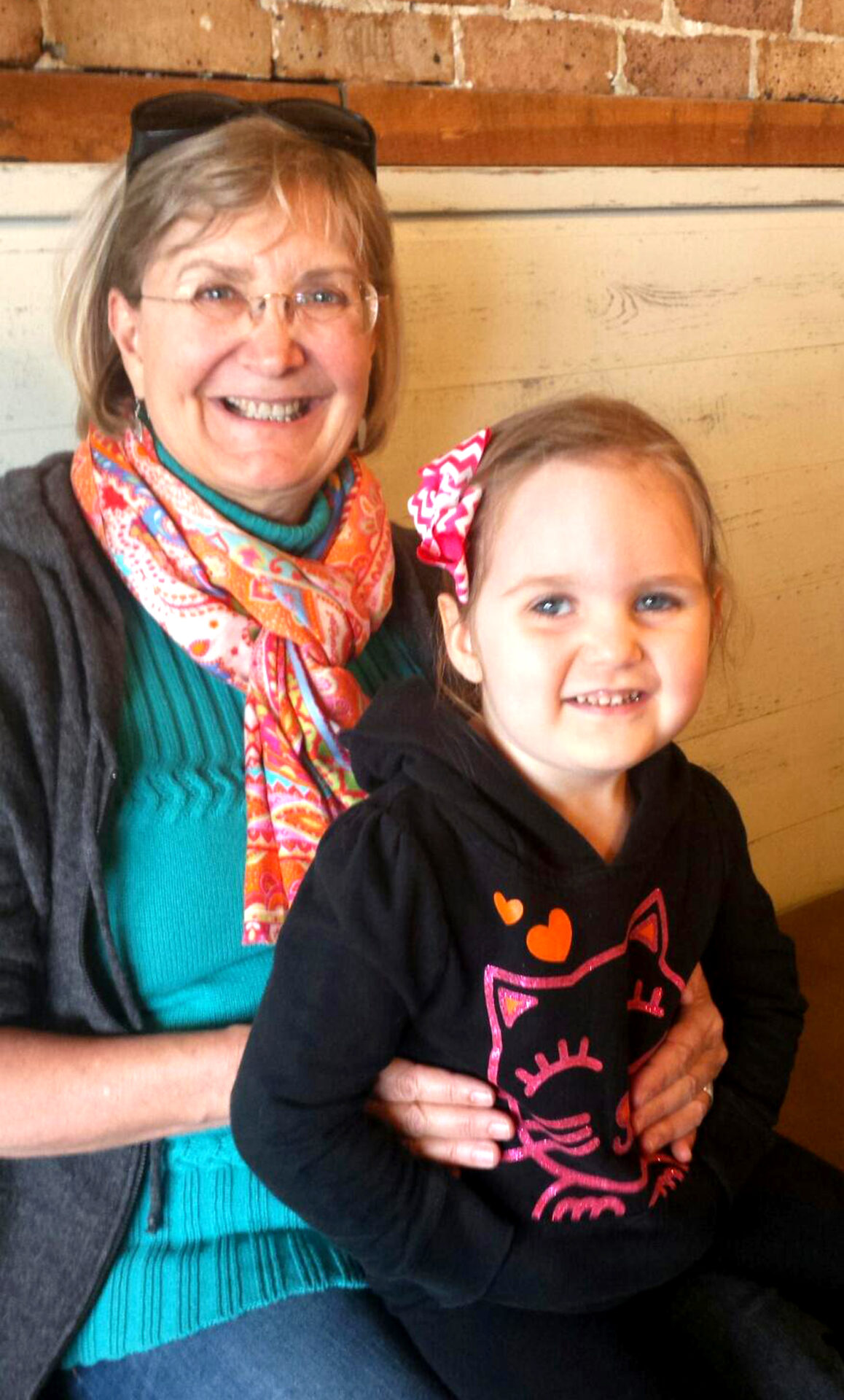 Oxford Planning Director Judy Daniel (left) and granddaughter Lucy. Photo courtesy of Judy Daniel