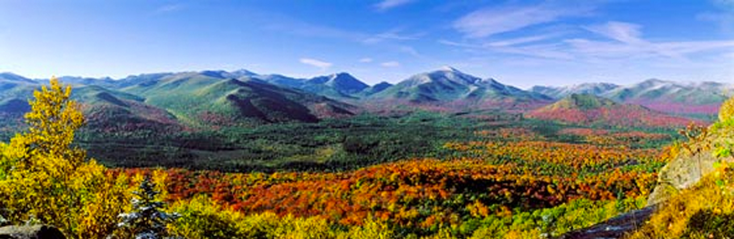 The Adirondack Mountains in New York.