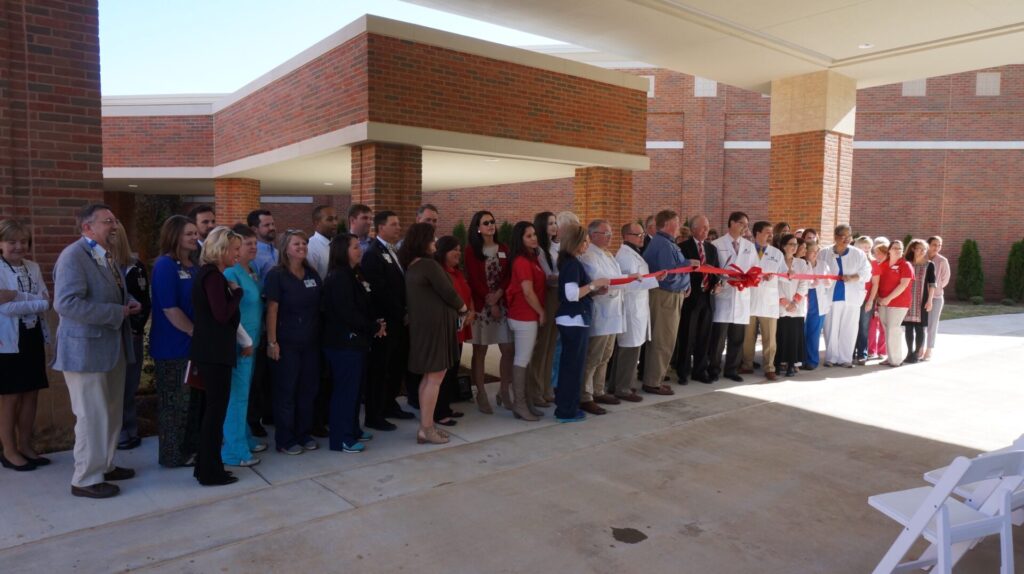 Members of the community joined the ribbon cutting.