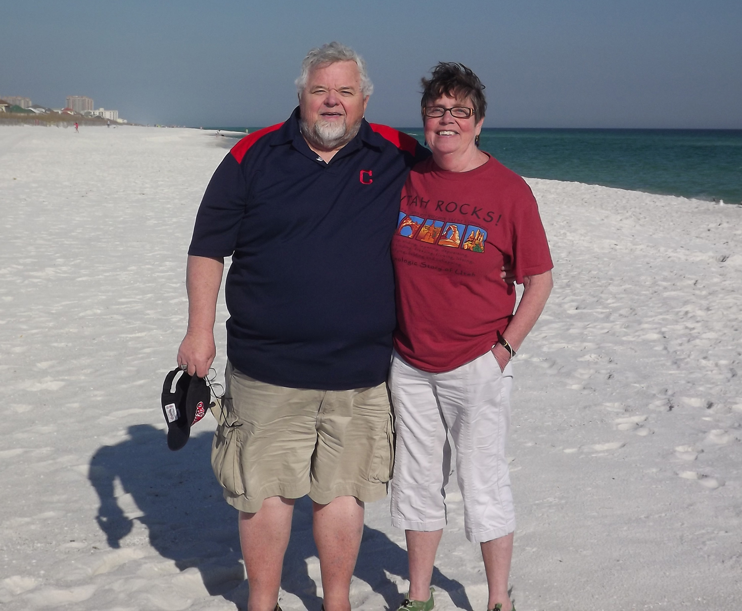Ed and Lyn Connolly on spring break at Pensacola Beach. Photo courtesy of Ed Connolly