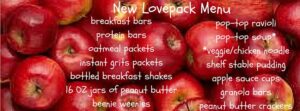 Oxford Lovepacks has a new menu to promote healthy eating. 
