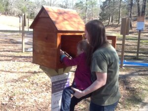 Little Free Library in Avent Park, picture courtesy Brenda West 