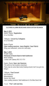 Flyer from jazz.olemiss.edu