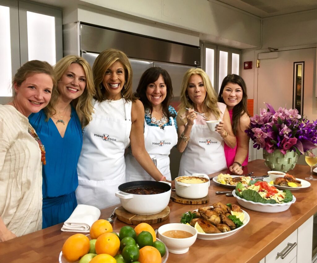 Elizabeth Heiskell with TODAY show cast. Photo courtesy William Gillis.