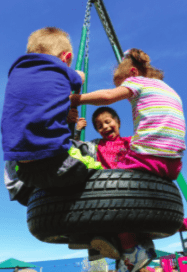 There’s nothing like swinging on a tire, as the kids at the tribe’s innovative day care center can attest.