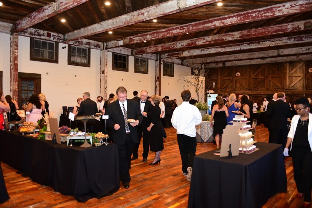 Beautiful reclaimed materials throughout. Photo from the Oxford-Lafayette Chamber of Commerce Gala in May 2016