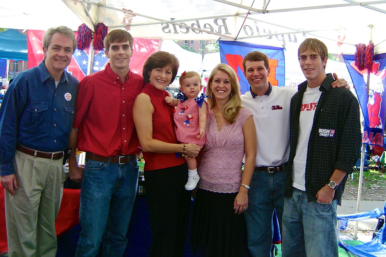 The Dickeys: Danny, Drew, Betty, granddaughter Callie Grace (who is now a 12-year-old 7th grade cheerleader at Oxford Middle School), Alison, Jody and Adrian...it was election year, October 30, 2004. 