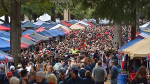 The University of Mississippi and Oxford have recently been recognized by several major publications for having the nation’s most beautiful campus and most unique tailgating experience and for being among the nation’s best college towns. Photo by Kevin Bain/Ole Miss Communications