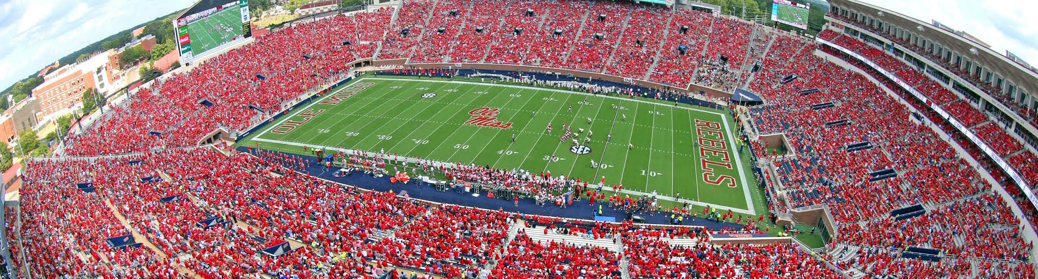 #19 Ole Miss Football vs Wofford in the home opener of the 2016 season in the new Vaught-Hemingway Stadium in Oxford, MS. Photo by Joshua McCoy/Ole Miss Athletics Twitter: @OleMissPix
