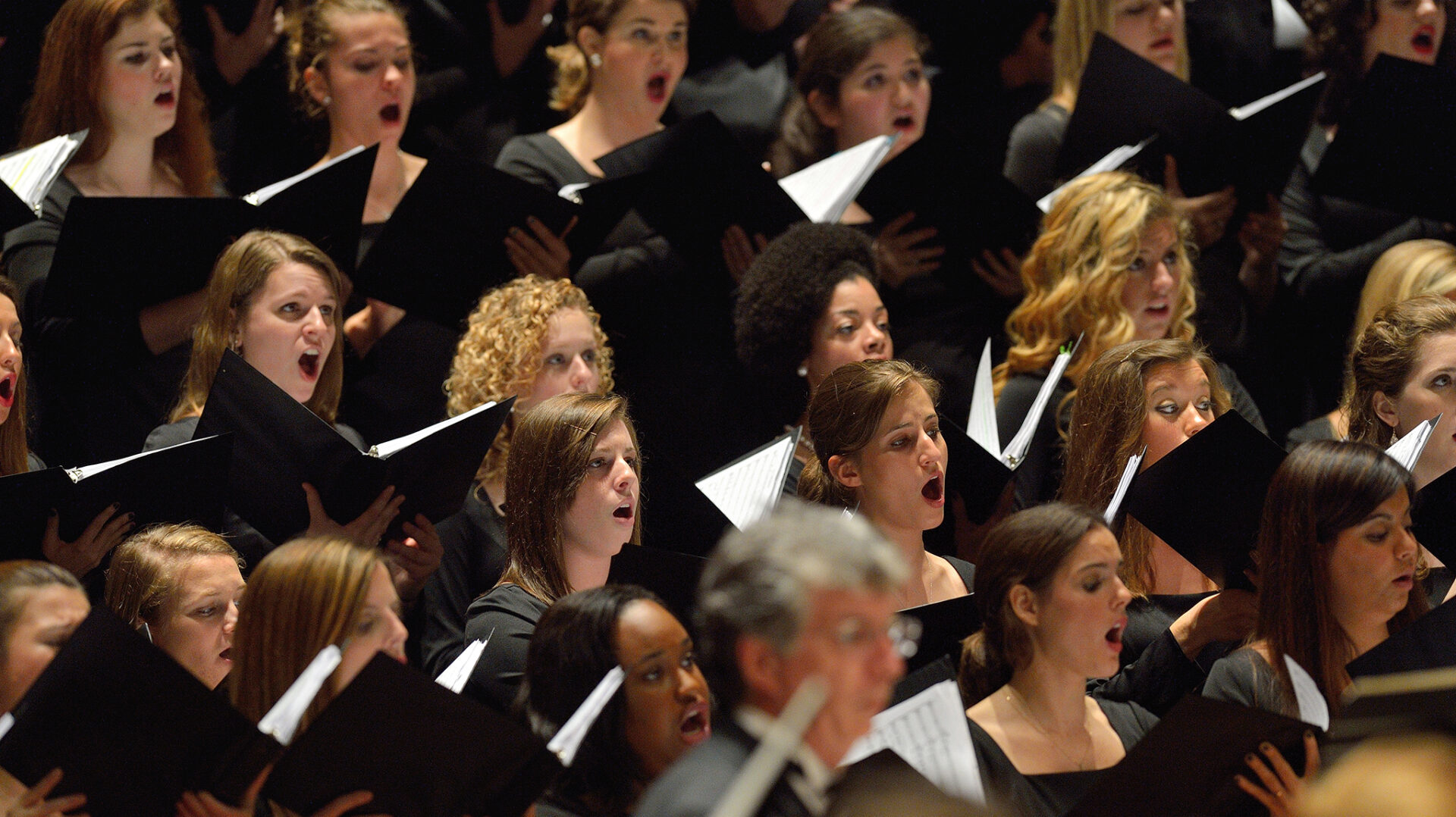 The UM Chorus will perform alongside an orchestra composed of Ole Miss students, faculty, and some members of the Memphis Symphony Orchestra on November 14th. Photo by Nathan Latil Ole Miss Communications