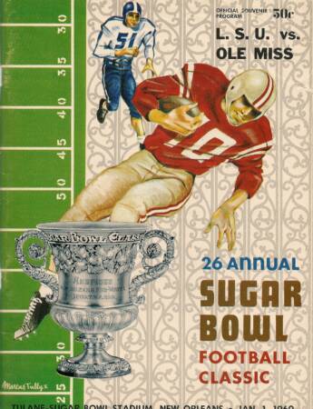 Rebels 1960 Sugar Bowl Program