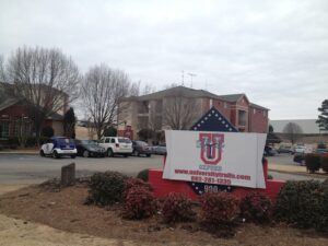 University Trails apartments are located on Old Taylor Road near the Whirlpool trails.