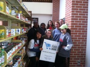 ASB members at the Ole Miss Food Bank.