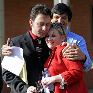 Breaking News Photography winning photo by Tom Graning The following caption ran with the photo: Paul Kevin Curtis, left, hugs his attorney Christi McCoy during a press conference in Oxford on Tuesday, April 23, 2013. Curtis had been accused of sending ricin-laced letters to President Barack Obama. The charges were dropped Tuesday without prejudice.