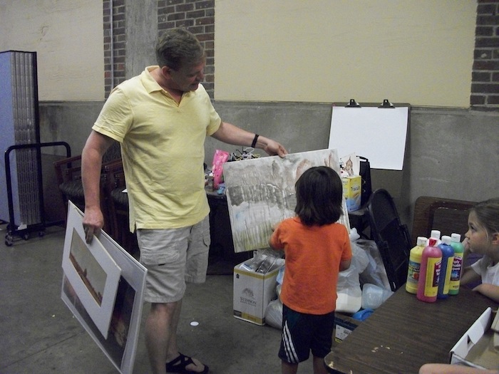 Artist Lucius Lamar at last summer's Meet the Artists camp.