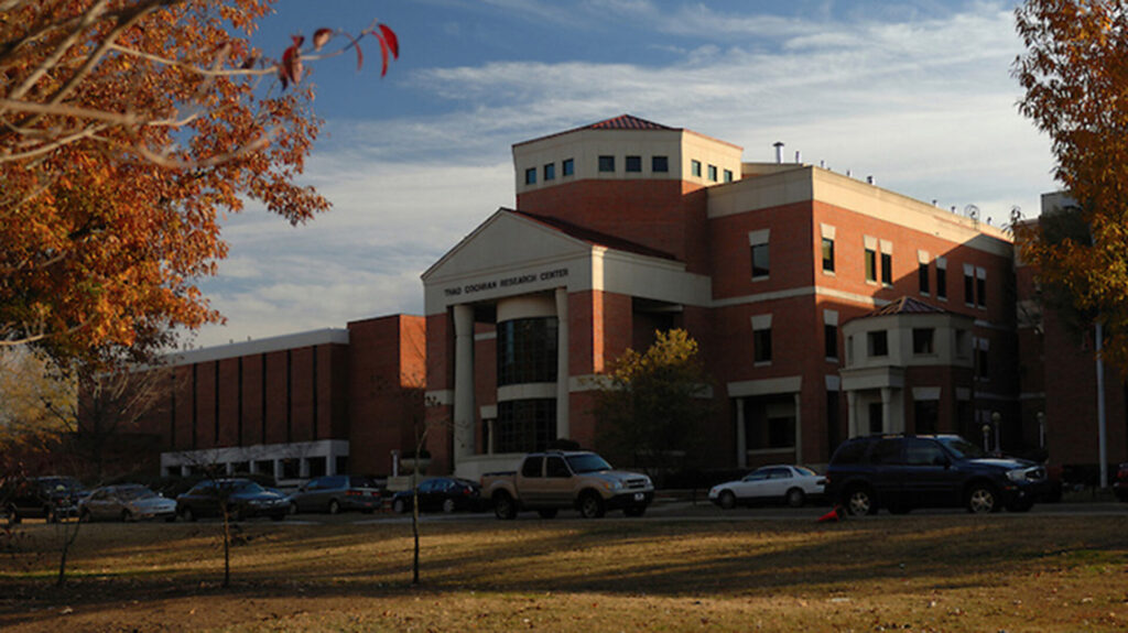 The Thad Cochran Research Center anchors the pharmacy school’s academic and research enterprise.