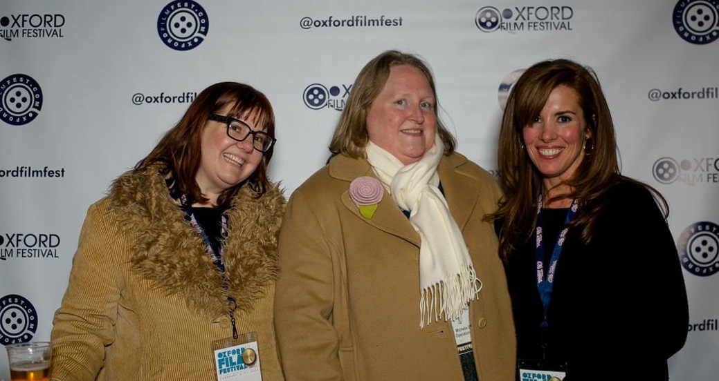 Oxford Film Festival's Development Director Melanie Addington, Operations Director Michelle Emanuel, and Executive Director Molly Fergusson.