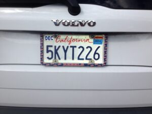 California Car tag2