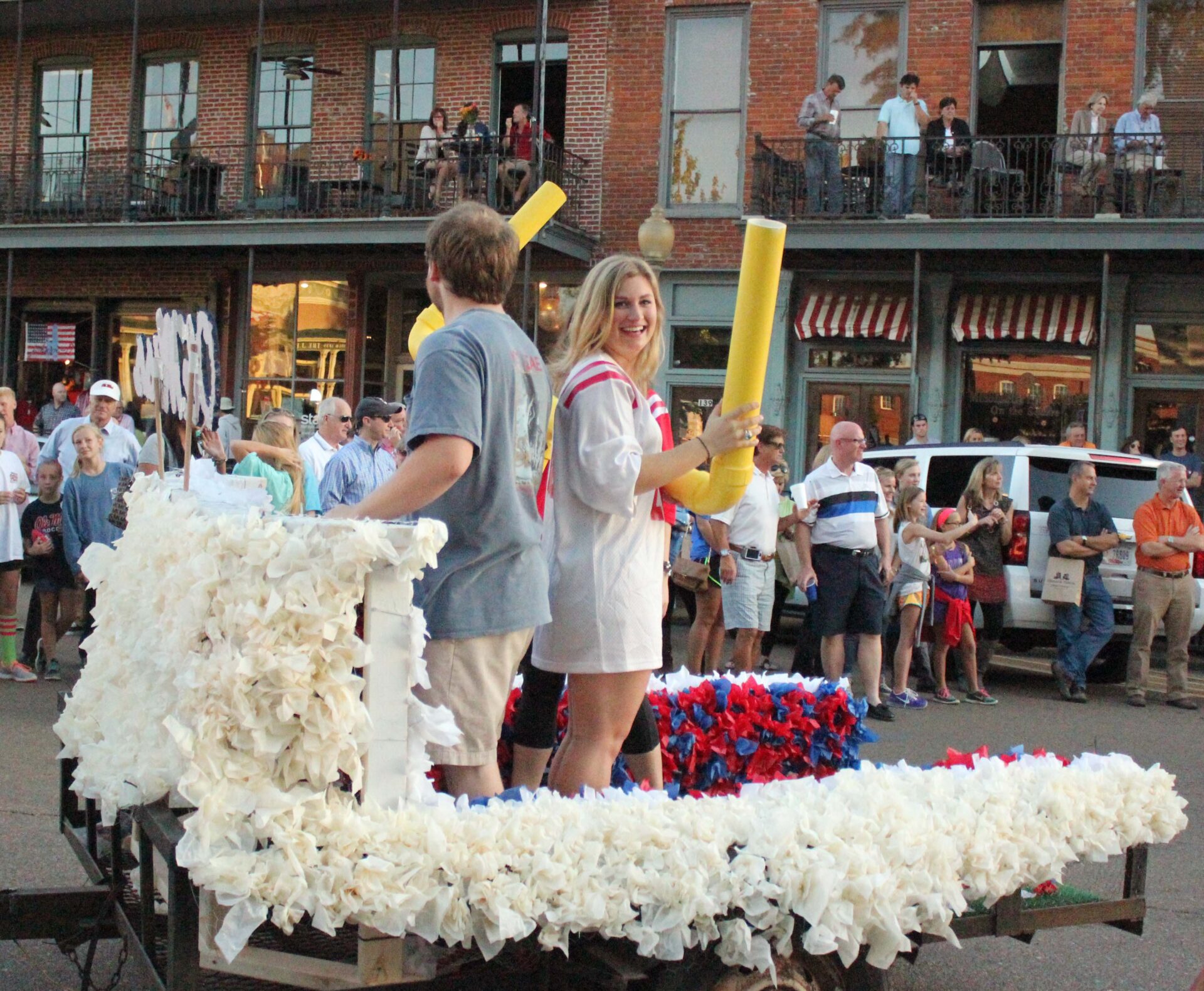 Homecoming Parade: Colorful Floats and Rebel Spirit 