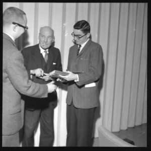 Neal Gregory with British Prime Minister Clement Atley, who visited Ole Miss around 1960