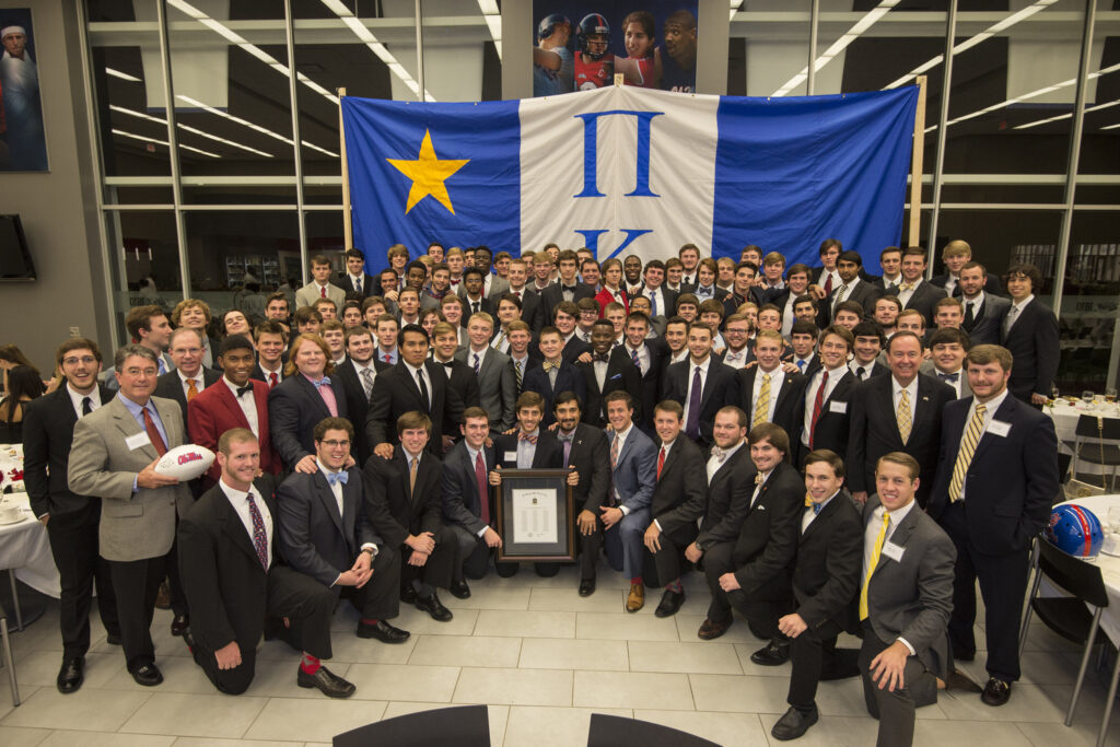 Newly chartered Pi Kappa Phi at the banquet on Oct. 11th.  (photo credit: Phillip Waller) 