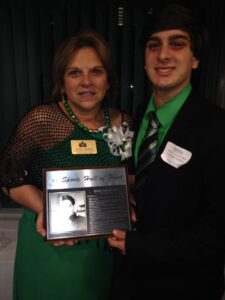 Glenda and Christopher Sandroni at the 2014 Alumni Awards Gala at Delta State University on November 14, 2014.